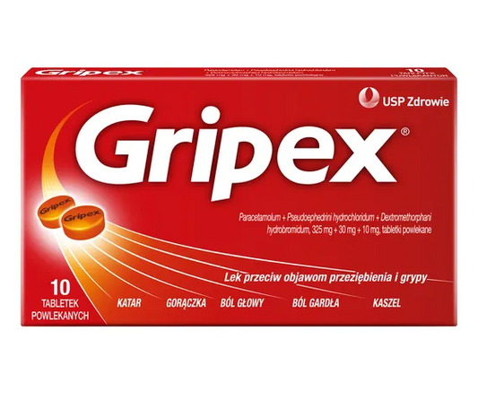 Gripex, tabletki powlekane, 10 szt.